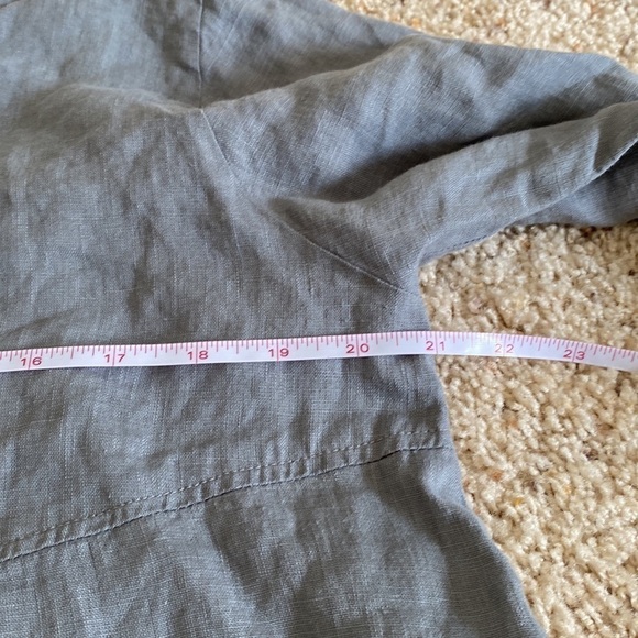 Breathe Clothing Gray Linen Babydoll Top - Picture 7 of 12